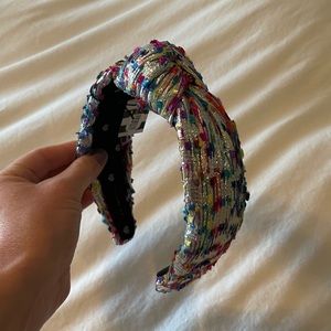 Lele Sadoughi Metallic Confetti headband